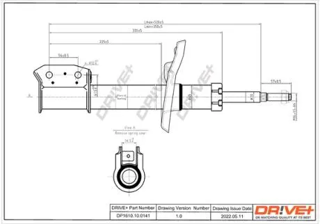 DP1610100141 DP1610.10.0141 Drive+ Амортизатор (передній) DOKKER DRIVE+ подбор по vin на Brocar