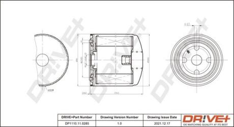 DP1110110285 DP1110.11.0285 Drive+ Фільтр оливи (аналог 51459E) DRIVE+ підбір по vin на Brocar