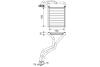 Теплообмінник, система опалення салону 811603