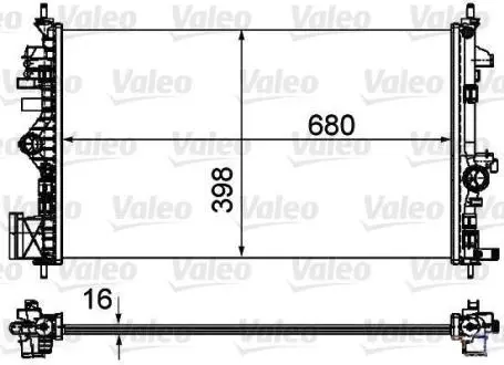 735485 Радіатор, система охолодження двигуна VALEO підбір по vin на Brocar