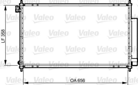 814159 Конденсатор, кондиционер VALEO підбір по vin на Brocar