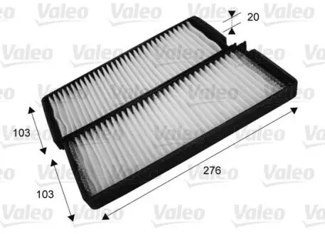 715699 Фільтр, повітря у салоні VALEO подбор по vin на Brocar