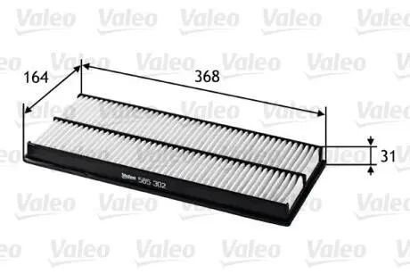 585302 Воздушный фильтр VALEO подбор по vin на Brocar