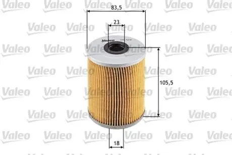 586574 Оливний фільтр VALEO подбор по vin на Brocar