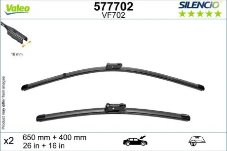 577702 Щітка двірника VALEO підбір по vin на Brocar