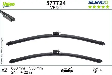 577724 Щітка двірника VALEO підбір по vin на Brocar