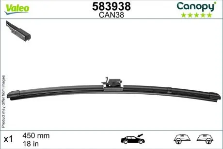 583938 Щітка двірника VALEO подбор по vin на Brocar