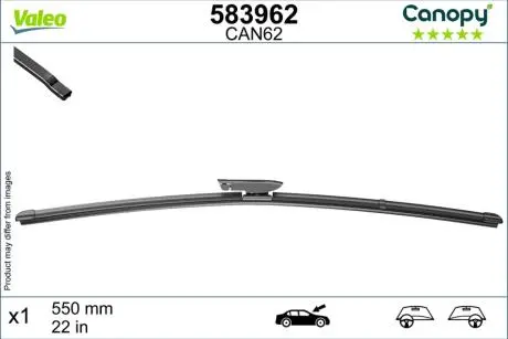 583962 Щітка двірника VALEO підбір по vin на Brocar
