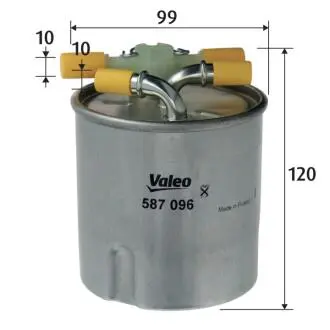 587096 Фільтр палива VALEO підбір по vin на Brocar