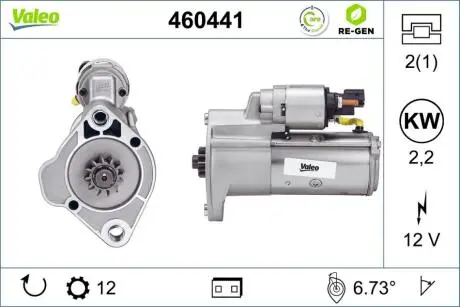 460441 Стартер VALEO подбор по vin на Brocar