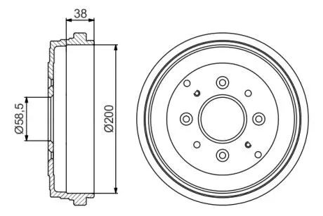 0986477174 Тормозной барабан BOSCH підбір по vin на Brocar