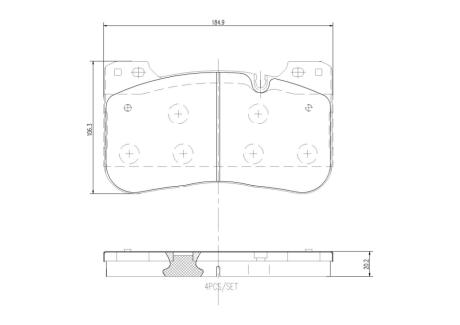 P06100 Комплект гальмівних накладок, дискове гальмо BREMBO підбір по vin на Brocar