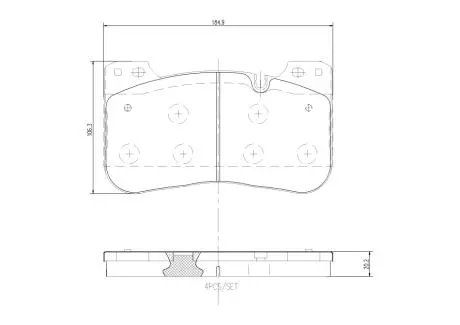 P06100 Комплект гальмівних накладок, дискове гальмо BREMBO підбір по vin на Brocar
