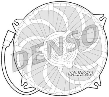 DER07007 Вентилятор, охлаждение двигателя DENSO підбір по vin на Brocar