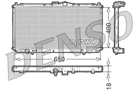 DRM45010 Радиатор, охлаждения дивгателя DENSO подбор по vin на Brocar