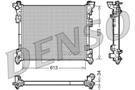 DRM06006 Радиатор, охлаждения дивгателя DENSO подбор по vin на Brocar