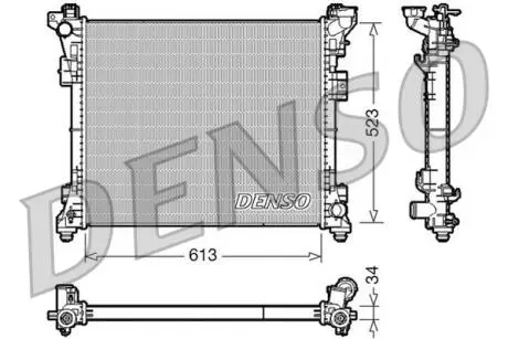DRM06006 Радиатор, охлаждения дивгателя DENSO подбор по vin на Brocar