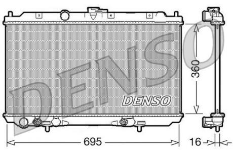 DRM46028 Датчик ABS, передний DENSO подбор по vin на Brocar