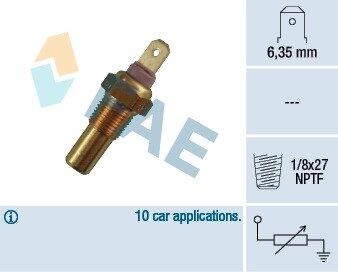 31270 Температурный датчик охлаждающей жидкости FAE підбір по vin на Brocar