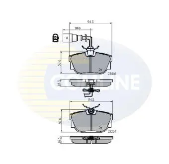 CBP11151 CBP11151 Comline - Гальмівні колодки до дисків COMLINE підбір по vin на Brocar