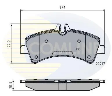 CBP01575 CBP01575 Comline - Гальмівні колодки до дисків COMLINE підбір по vin на Brocar