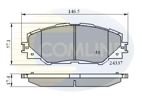 CBP01625 CBP01625 Comline - Гальмівні колодки до дисків COMLINE подбор по vin на Brocar