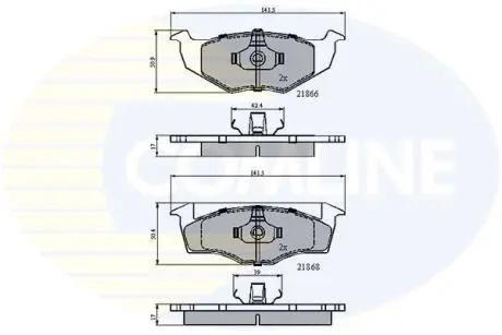 CBP0707 CBP0707 Comline - Гальмівні колодки до дисків COMLINE подбор по vin на Brocar