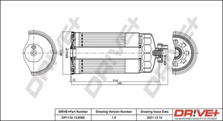 DP1110130089 DP1110.13.0089 Drive+ - Фільтр палива (аналог WF8056) DRIVE+ подбор по vin на Brocar