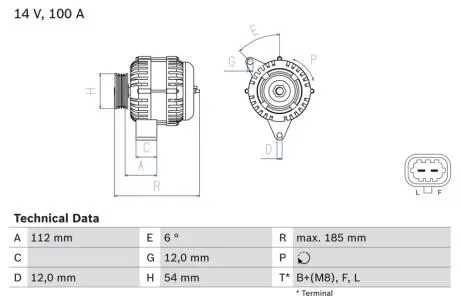 0986083450 Автозапчастина BOSCH підбір по vin на Brocar