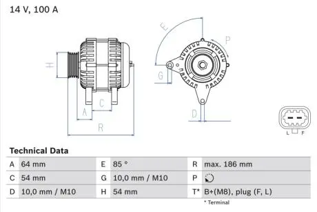 0986083420 Автозапчастина BOSCH підбір по vin на Brocar
