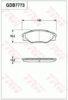 GDB7773 Автозапчасть TRW підбір по vin на Brocar