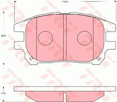 GDB7684 Автозапчасть TRW підбір по vin на Brocar