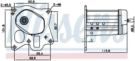 989455 Рециркуляція відпрацьов. газів NISSENS підбір по vin на Brocar