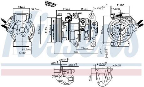 891007 Автозапчастина NISSENS підбір по vin на Brocar