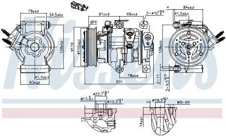 891007 Автозапчастина NISSENS підбір по vin на Brocar