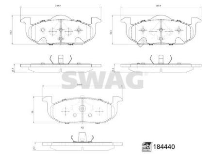 33109374 Автозапчастина SWAG підбір по vin на Brocar