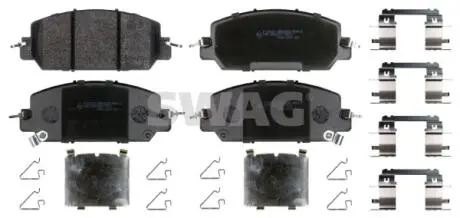 33109372 Комплект гальмівних накладок, дискове гальмо SWAG підбір по vin на Brocar