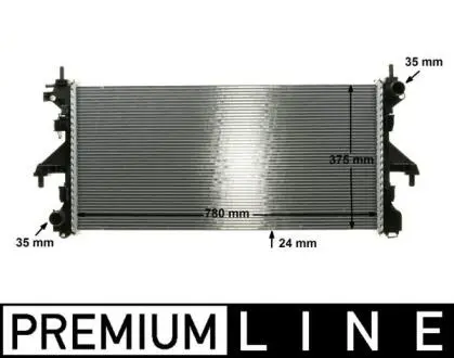 CR1068000P Радіатор, система охолодження двигуна MAHLE / KNECHT підбір по vin на Brocar