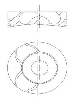 028PI00122000 Поршень MAHLE / KNECHT підбір по vin на Brocar