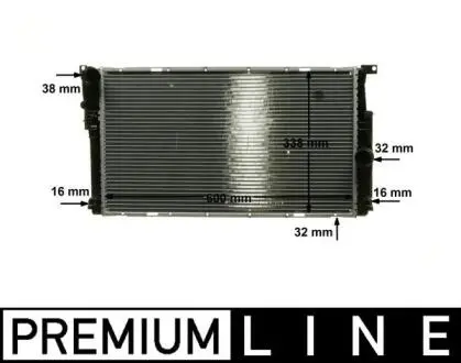CR1909000P Радіатор, система охолодження двигуна MAHLE / KNECHT подбор по vin на Brocar