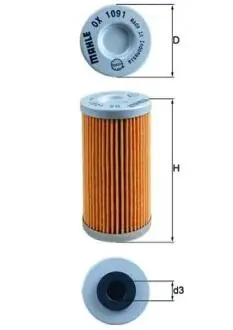 OX1091 Оливний фільтр MAHLE / KNECHT подбор по vin на Brocar