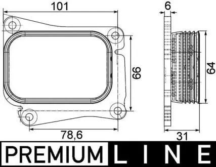 CLC111000P Охолоджувач оливи, моторна олива MAHLE / KNECHT підбір по vin на Brocar