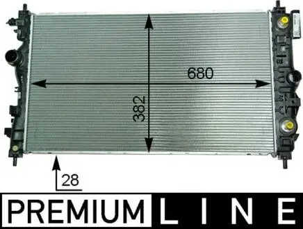 CR2117000P Радіатор, система охолодження двигуна MAHLE / KNECHT підбір по vin на Brocar