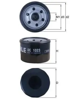 OC1023 Оливний фільтр MAHLE / KNECHT підбір по vin на Brocar