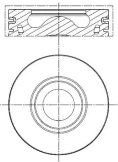 013PI00137002 Поршень MAHLE / KNECHT подбор по vin на Brocar
