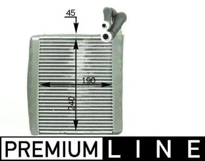 AE120000P Випарник, система кондиціонування повітря MAHLE / KNECHT підбір по vin на Brocar