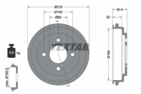 94049200 Автозапчастина TEXTAR подбор по vin на Brocar