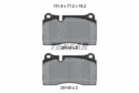 2514501 Автозапчастина TEXTAR подбор по vin на Brocar