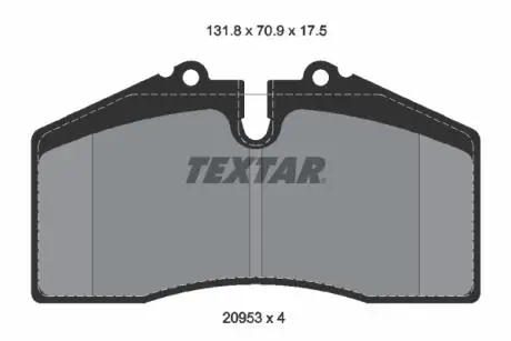 2095310 Автозапчастина TEXTAR підбір по vin на Brocar