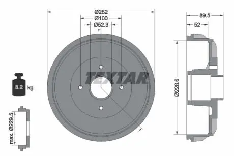 94049700 Автозапчастина TEXTAR подбор по vin на Brocar